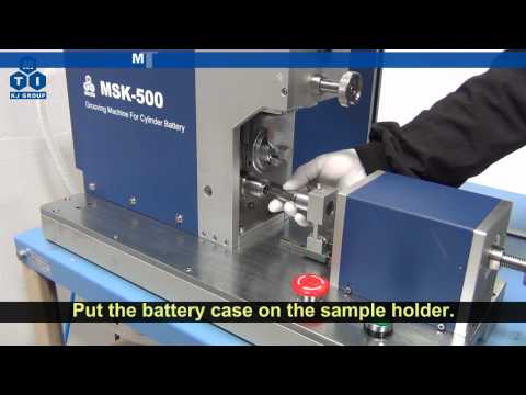 Desk-top Semi-Auto Grooving Machine for Various Cylinder Cell - MSK-500 Series