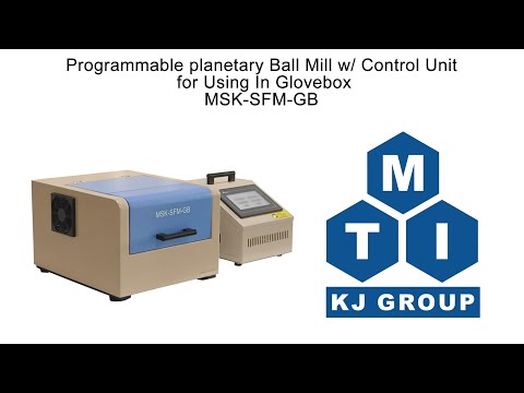 Programmable Planetary Ball Mill w/ Control Unit (4x100ml jar , Ar Gas Compatible) - MSKSFMGB
