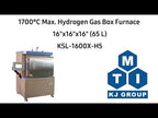 1700°C Max. Heavy Duty Hydrogen Gas Box Furnace 16"x16"x16" (65 L) - KSL-1600X-H5