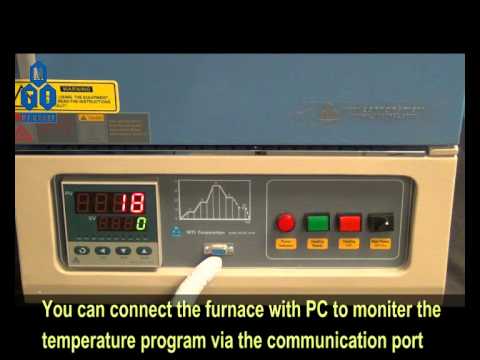 1200C Muffle Furnace (12"x8"x5", 7.2L) with Vent Port & Quartz Window - KSL-1200X