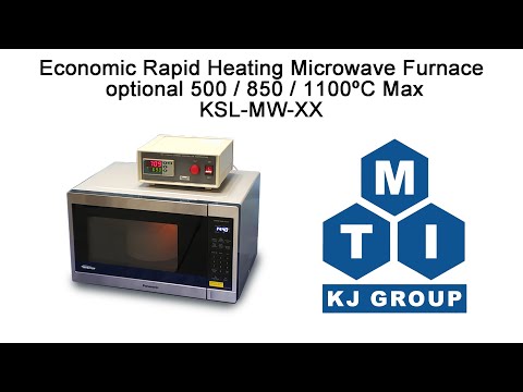 Microwave Furnace With Programmable Temp Control: optional 1100ºC or 1400ºC Max.- KSL-MW-XX