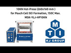 10KN Hot-Press (260x160 mm ) for Pouch Cell SEI Formation, 150C Max. - YLJHP10KN