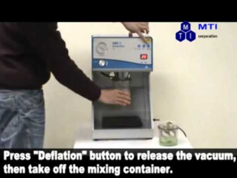 Vacuum Mixer w/ Vac. Pump & 2 Containers (150 & 500mL) & Optional 1L Tank-MSKSFM7