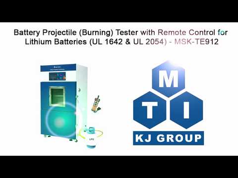 Battery Projectile (Burning) Tester with Remote Control for Lithium Batteries(UL 1642 & UL 2054) - MSK-TE912