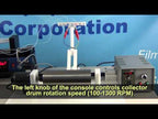 80Dx200L Drum Collector w/ Speed Controller Upto 4000 RPM For DIY Electrospinning - MSKESDC80D4000