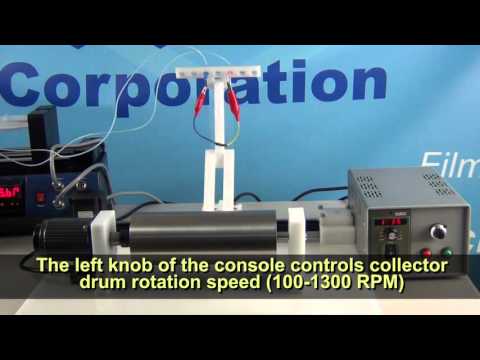 80Dx200L Drum Collector w/ Speed Controller Upto 4000 RPM For DIY Electrospinning - MSKESDC80D4000