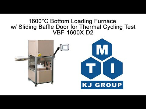 1600°C Automatic Bottom Loading Furnace (11"Dx12"H ) for Thermal Cycling Test - VBF-1600X-D2