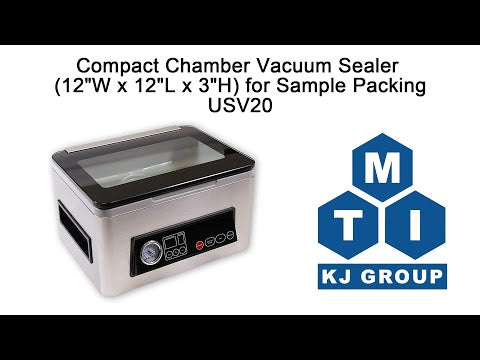 NRTL Certified Compact Chamber Vacuum Sealer (12"Wx8"L x 3"H) for Sample Packing - USV20