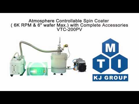 Vacuumable & Atmosphere controlled Spin Coater ( 10K RPM & 6" wafer Max.) - VTC200PV