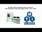 20T Max. Horizontal Servo-Motor Driven Crushing & Nail Penetration Tester with Digital Control - MSK-TE935