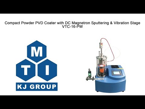 Compact Powder PVD Coater with DC Magnetron Sputtering & Vibration Stage - VTC-16-PW