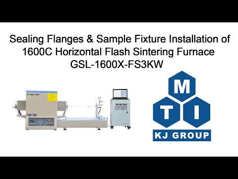 1600C Horizontal Flash Sintering Furnace with 3KW Programmable Power Source - GSL-1600X-FS3KW
