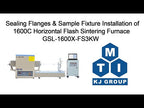 1600C Horizontal Flash Sintering Furnace with 3KW Programmable Power Source - GSL-1600X-FS3KW