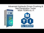 2T Max. Hydraulic Driven Crushing & Nail Penetration Tester with Digital & Remote Control - MSK-TE905-UL-R