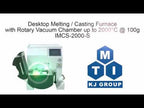 Desktop Induction Melting Furnace w/ Automatic Rotary Casting Function up to 1700°C @ 100 g - IMCS-2000-S