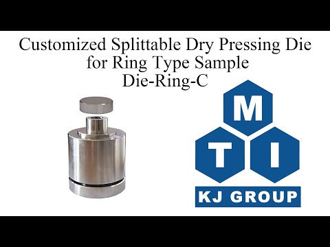 Split Dry Pressing Die for Ring Type Sample from 10 mm to 32.mm Dia. - Die-Ring-C