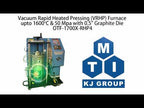 1700ºC Vacuum Rapid Heated Pressing Furnace up to 100 MPa with Graphite Die - OTF-1700X-RHP4