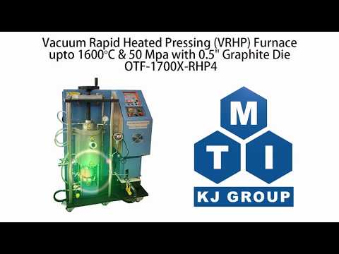 1700ºC Vacuum Rapid Heated Pressing Furnace up to 100 MPa with Graphite Die - OTF-1700X-RHP4