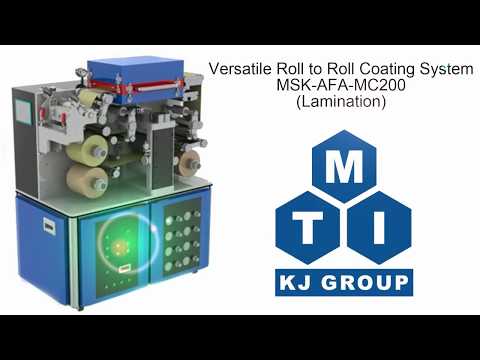 Small Roll to Roll Coater w/ Optional Coating: Blade, Slot Die, Micro Gravure & Laminating - MSK-AFA-MC200