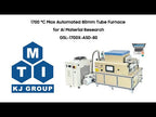 1700 °C Max Automated 80mm Tube Furnace for AI Material Research - GSL-1700X-ASD-80