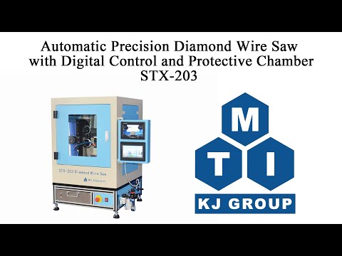 Automatic Precision Diamond Wire Saw with Digital Control and Protective Chamber - STX-203