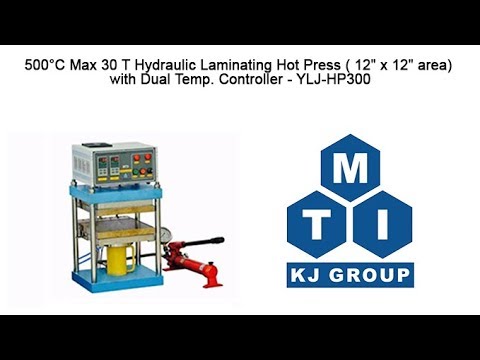 400°C Max. 40T Large Hydraulic Laminating Hot Press with Optional 15" or 24" Square Platen - YLJ-HP-L