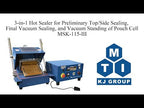 3-in-1 Sealer for Top/Side & Final Vacuum Standing & Sealing for Pouch Cell (200mm W) - MSK-115-III