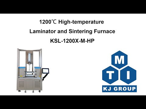 1200 High-temperature Laminating and Sintering Furnace for SOFC Electrodes up to 4KN @ 12x12" Area - KSL-1200X-M-HP