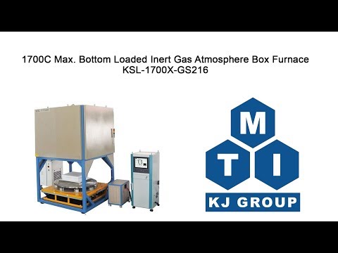 1700C Max. Bottom Loaded Inert Gas Atmosphere Box Furnace, (24x24x24", 216L) - KSL-1700X-GS216