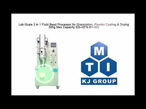 Lab-Scale 3 in 1 Fluid Bead Processor for Powder Granulation, Coating & Drying - QFN-BY-300