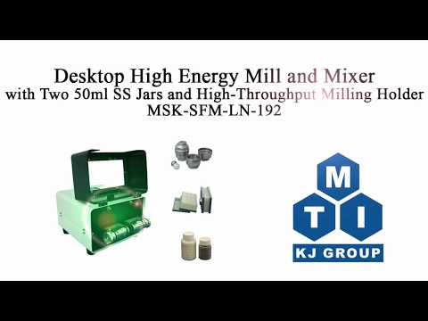 High Energy Impact Mill w/ Dual 50 ml Jars & 48 Tubes Adaptors -MSKSFM192LN