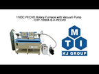 1100C PECVD Rotary Furnace with Vacuum Pump - OTF-1200X-S-II-PECVD