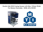 Vertical Double Side R2R Coater w/ Max. 260mm Width For Battery Electrodes-MSK-AFA-DS300-LD