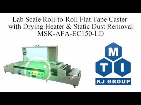 Lab Scale Roll-to-Roll Flat Tape Casting System (Max. 6" Width) w/ Drying Heater - MSK-AFA-EC150