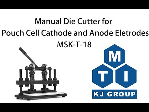 Manual Die Cutters for Pouch Cell or Coin Cell Cathode and Anode Electrodes (56x43 & 58x45) - MSK-T18