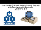 Dual Shaft Programmable Rotary & Shaker Ball Mill w/ 4 Jars - MSK-SFM-3-II