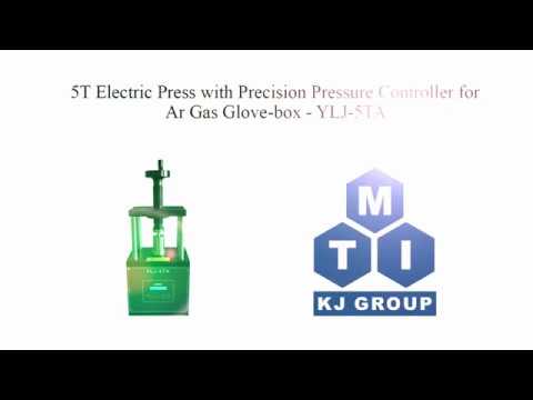 550 °C Max Hot Pellet Press with Si3N4 Die and 5T Digital Pressure & Temp. Control - YLJ-HP2