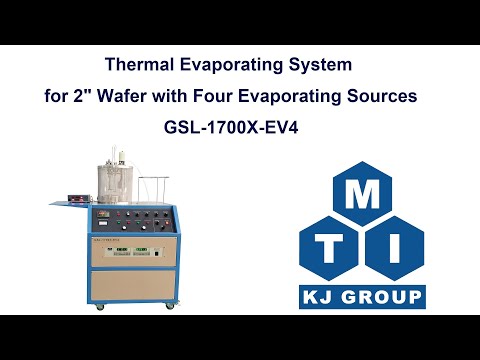 Thermal Evaporation System for 2" Wafer w/ 4 Sources & One Temperature Controller - GSL-1700X-EV4