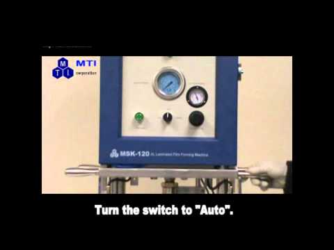 Pouch Cell Case/Cup Forming Machine for Aluminum-Laminated Films with Optional Die - MSK-120 / MSK-120L