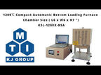 1500℃ Compact Automatic Bottom Loading Furnace (6 x 6 x 6", L x D x H)  - KSL1500XBSA