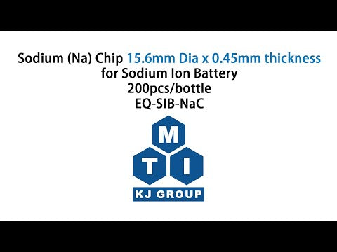 Sodium (Na) Chip with 15.6mm Dia x 0.45mm Thickness for Sodium Ion Battery, 200pcs/bottle - SIB-NaC05