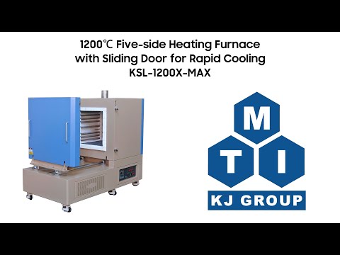 1200 5-side Heating Muffle Furnace (20x20x20", 125L) w/ with Sliding Door for Rapid Cooling - KSL-1200X-MAX-T