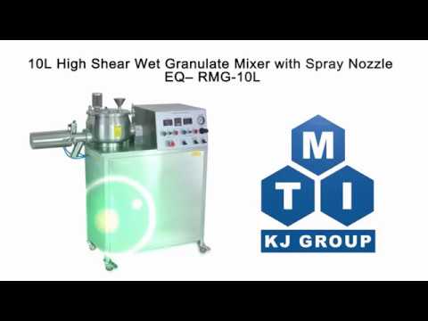 10L High Shear Granulate Mixer with Air-Assisted Spray Nozzle - RMG-10L