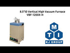 1100°C 8" ID Chamber Vacuum Furnace VBF-800X-HV