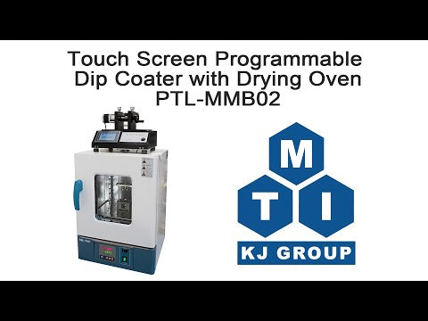 Touch Screen Programmable (1-200 mm/min) Dip Coater with Drying Oven up to 100C - PTL-MMB02