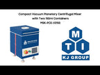 Economic Planetary Centrifugal Mixer w/ Two HDPE Containers for 500 g Max. - MSKPCM1K