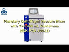 Vac. Planetary Centrifugal Mill & Mixer w/ Two 1000mL Jars & Independent Speed Control - MSK-PCV-2K-LD