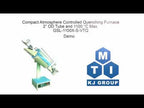 Compact Atmosphere Controlled Quenching Furnace - 2" OD Tube and 1100C Max. - GSL-1100X-S-VTQ