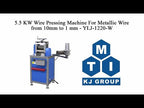5.5 KW Wire Pressing Machine with Winding Roller For Metallic Wire from 10mm to 1 mm - YLJ-1220-W
