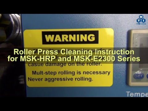 110°C Hot Rolling Press (8"D x10"W) w/ Dual Temp Controller (Ar Gas Compatible) - MSK-HRP-03D